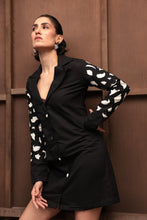 Load image into Gallery viewer, CHARCOAL CREST DRESS