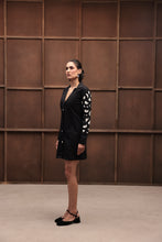 Load image into Gallery viewer, CHARCOAL CREST DRESS