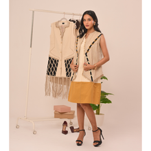 Load image into Gallery viewer, Fringe Jacket & Mustard Skirt Co-ord