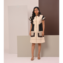 Load image into Gallery viewer, Color-Block Utility Dress