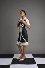 Load image into Gallery viewer, Monochrome Wave Shirt Dress