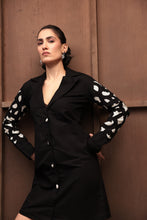 Load image into Gallery viewer, CHARCOAL CREST DRESS