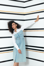 Load image into Gallery viewer, Brunch to Lunch Denim Shirt Dress