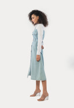Load image into Gallery viewer, Brunch to Lunch Denim Shirt Dress