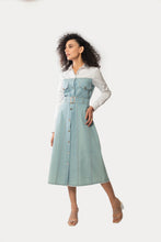 Load image into Gallery viewer, Brunch to Lunch Denim Shirt Dress