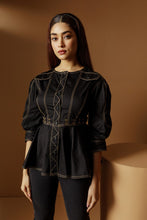 Load image into Gallery viewer, Eyelit Peplum Top