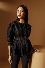 Load image into Gallery viewer, Eyelit Peplum Top