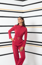 Load image into Gallery viewer, Cherry High Neck Jumpsuit