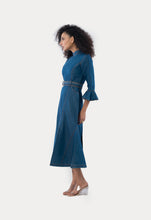 Load image into Gallery viewer, DenimHigh Midi Dress