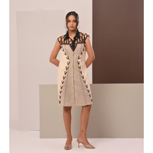 Load image into Gallery viewer, Arrow Lace-Up Cage Dress
