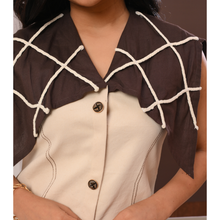 Load image into Gallery viewer, Brown Grid Mini Dress
