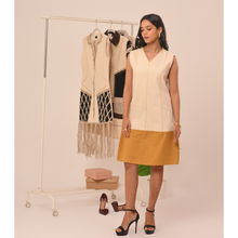 Load image into Gallery viewer, Fringe Jacket &amp; Mustard Skirt Co-ord
