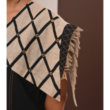Load image into Gallery viewer, Black Diamond Lattice Cape Co-ord
